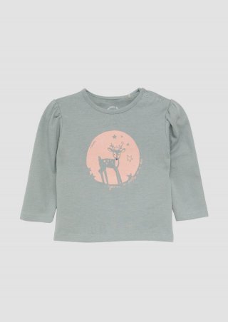 s.Oliver T-Shirt mit Frontprint - blassblau