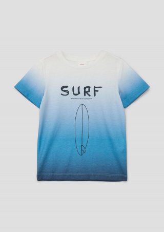 s.Oliver T-Shirt mit Farbverlauf - navy