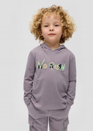 s.Oliver Kapuzenshirt mit Frontprint - grau