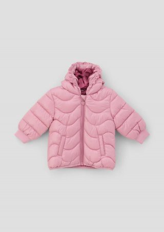 s.Oliver Steppjacke mit gerüschter Kapuze - rosa