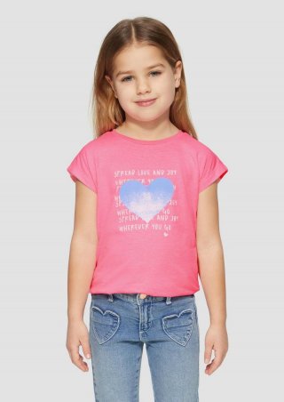 s.Oliver Jerseyshirt in V-Shape - pink
