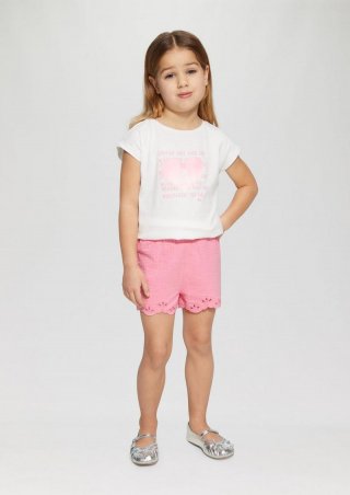 s.Oliver Strukturierte Webhose mit Lochmuster - pink