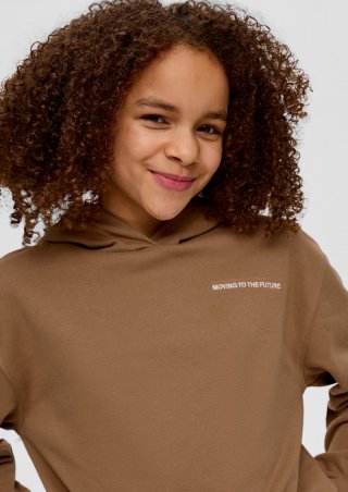 s.Oliver Hoodie mit Stickerei - sandstein