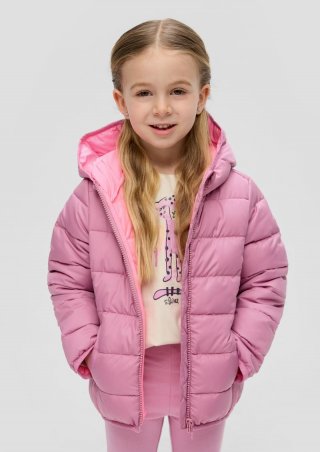 s.Oliver Steppjacke mit dekorativem Reflektor-Detail - rosa