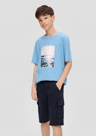 s.Oliver Kurze Bermuda mit Cargo-Taschen - navy