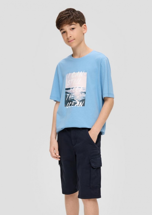 s.Oliver Kurze Bermuda mit Cargo-Taschen - navy