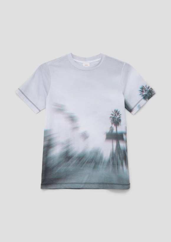 s.Oliver T-Shirt aus Baumwollmix - weiß