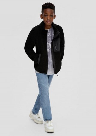 s.Oliver Jeans Seattle / Regular Fit / Mid Rise / Slim Leg / Used-Look / mit Waschung - blau