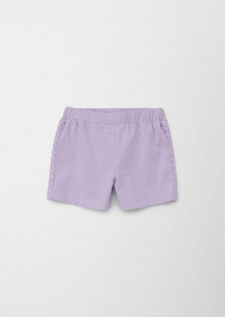 s.Oliver Shorts aus Baumwoll-Jersey - lavendel