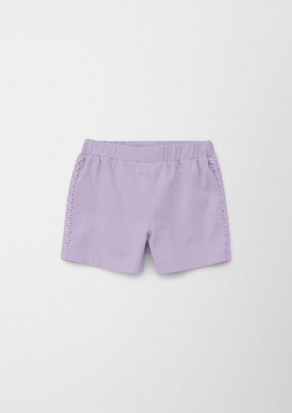 s.Oliver Shorts aus Baumwoll-Jersey - lavendel