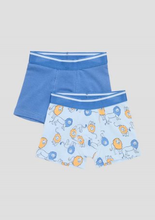 s.Oliver Doppelpack Boxershorts aus Baumwollstretch - blau