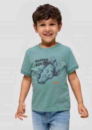 s.Oliver T-Shirt mit Frontprint - minze