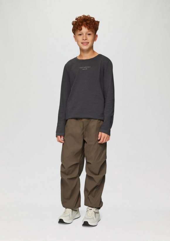 s.Oliver Hose im Parachute-Stil aus Nylon - sandfarben