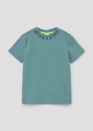 s.Oliver T-Shirt aus Jersey mit Rückenprint - türkis