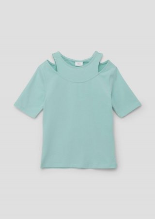 s.Oliver T-Shirt im Slim Fit - ozeangrün