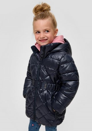 s.Oliver Steppjacke mit Textilgürtel - navy