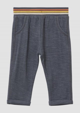 s.Oliver Strukturierte Sweatpants mit Rippbund - schiefergrau
