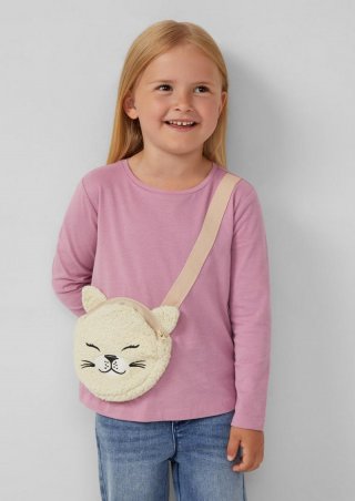 s.Oliver Longsleeve im Loose Fit mit echter Tasche - altrosa