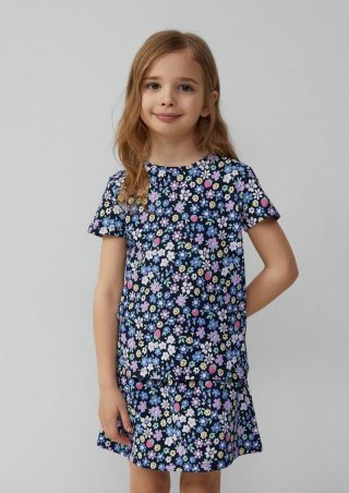 s.Oliver T-Shirt mit All-over-Print im Loose Fit - navy
