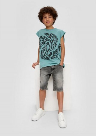s.Oliver Jeans-Bermuda Seattle / Regular Fit / Mid Rise / Slim Leg - anthrazit