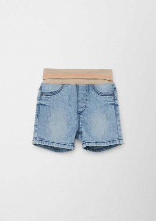 s.Oliver Jeans-Shorts mit Elastikbund - blau
