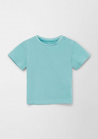 s.Oliver Softes T-Shirt aus Baumwolle - pastelltürkis