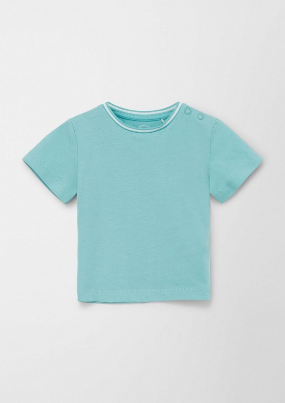 s.Oliver Softes T-Shirt aus Baumwolle - pastelltürkis