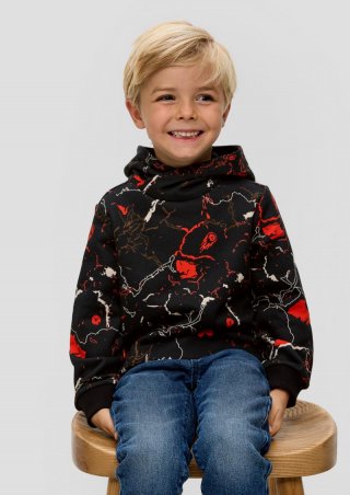 s.Oliver Sweatshirt mit weicher Innenseite - schwarz