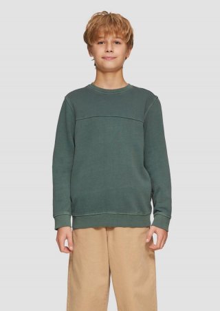 s.Oliver Sweatshirt mit Wascheffekt - schiefergrau