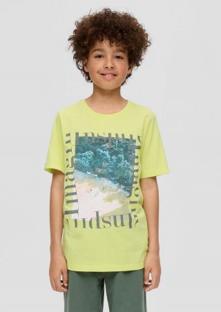 s.Oliver T-Shirt mit Frontprint - limettengrün