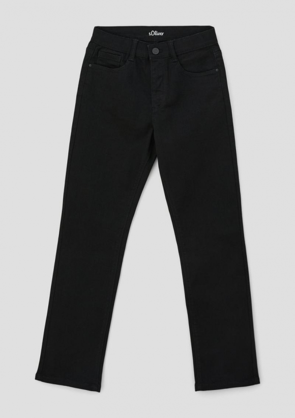 s.Oliver Jeans / Regular Fit / High Rise / Straight Leg - schwarz