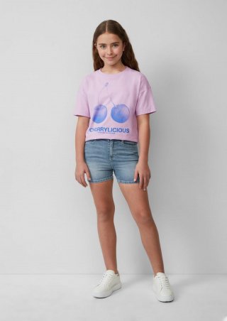 s.Oliver Jeans-Shorts Suri / Slim Fit / High Rise - blau