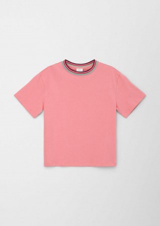 s.Oliver T-Shirt mit Print-Detail - koralle