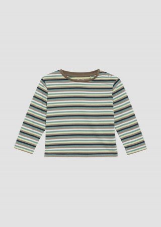 s.Oliver Longsleeve mit Streifenmuster - cognac