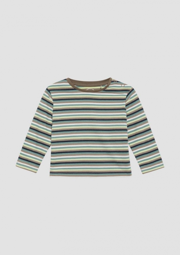 s.Oliver Longsleeve mit Streifenmuster - cognac