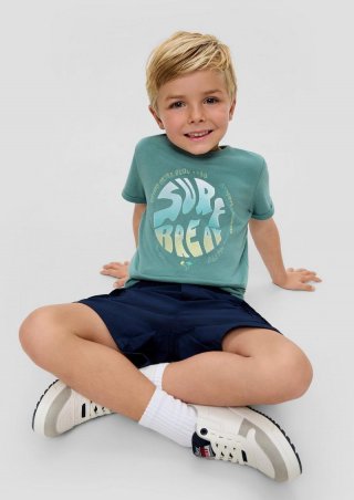 s.Oliver T-Shirt mit Frontprint - petrol