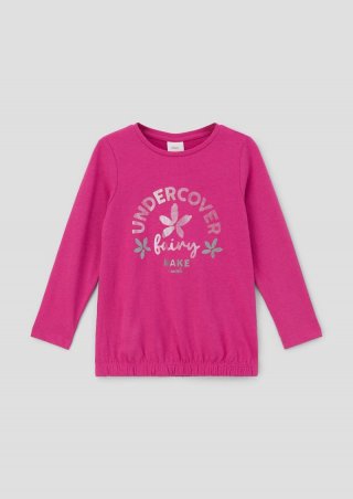 s.Oliver Longsleeve mit Effektprint - altrosa