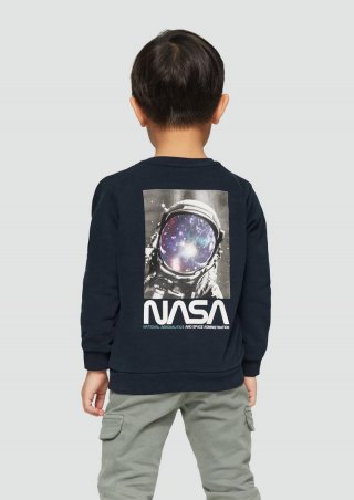s.Oliver Wärmendes Sweatshirt mit NASA®-Rückenprint - navy