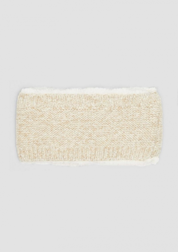 s.Oliver Kuscheliger Schlauchschal mit Teddyplüsch - beige