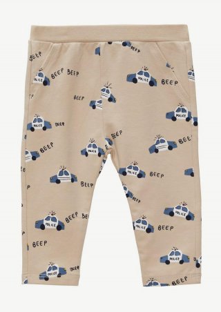 s.Oliver Weiche Sweathose mit Muster-Print - beige
