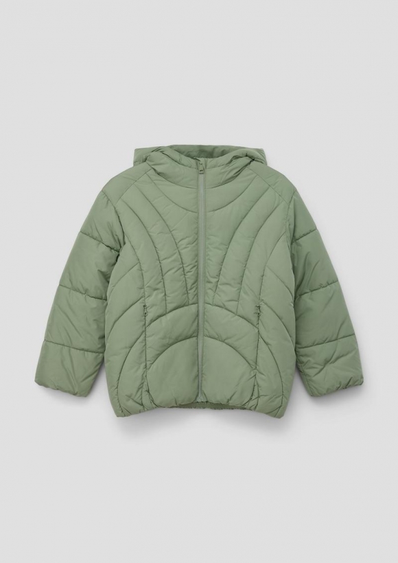 s.Oliver Oversized Steppjacke mit Reißverschlusstaschen - minze