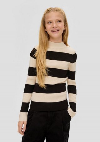 s.Oliver Longsleeve aus Viskosemix - schwarz