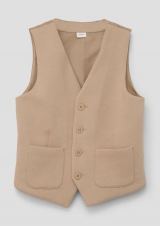 s.Oliver Weste aus Baumwollmix - beige