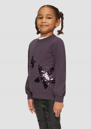s.Oliver Wärmende Sweatshirt mit Pailletten - flieder