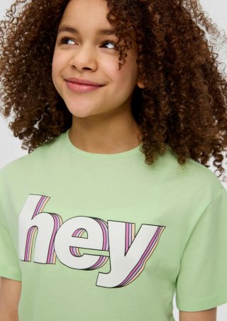 s.Oliver T-Shirt mit Frontprint - hellgrün