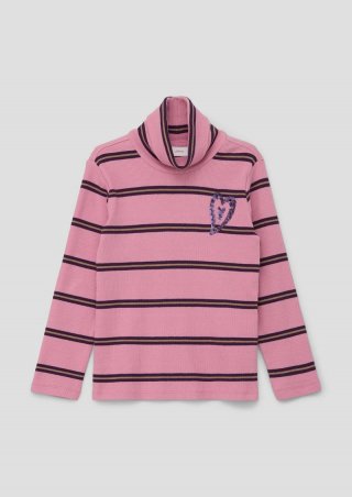 s.Oliver Longsleeve mit Turtleneck - rosa
