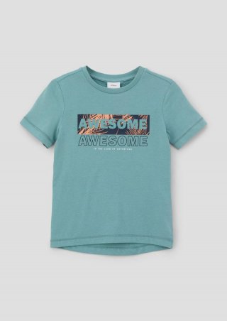 s.Oliver T-Shirt mit Schriftprint - minze