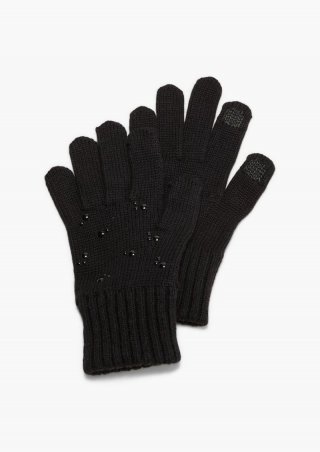 s.Oliver Handschuhe aus Modalmix - schwarz