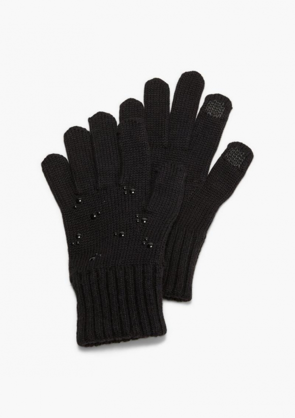 s.Oliver Handschuhe aus Modalmix - schwarz