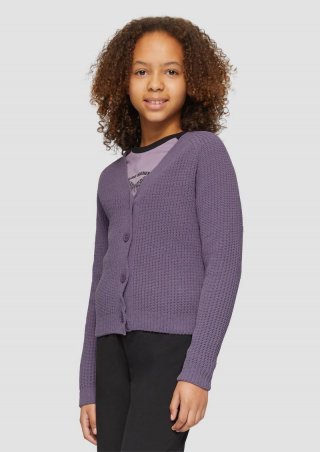 s.Oliver Strickjacke im Loose Fit - flieder